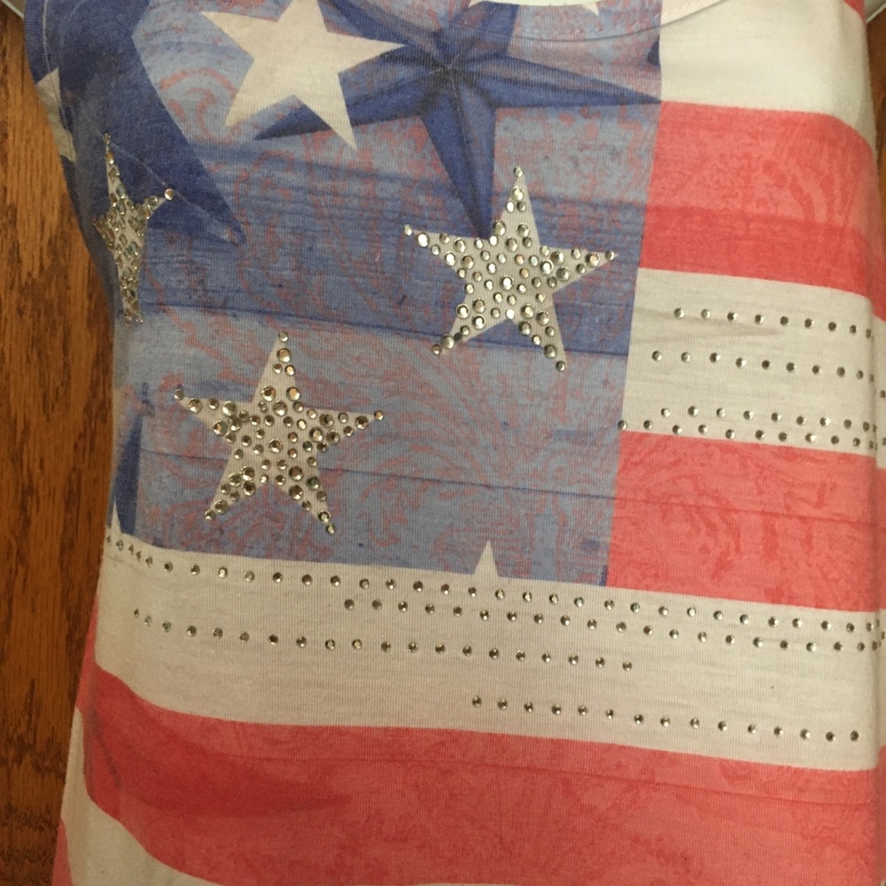 Prairie Rose American Flag Sparkle Tank - Picture 3 of 8